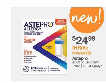 Kinney Drugs Astepro adult or children's offer