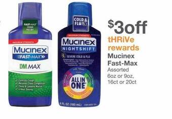 Kinney Drugs Mucinex fast-max offer