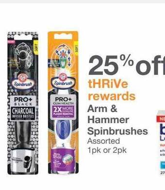 Kinney Drugs Arm & hammer spinbrushes offer
