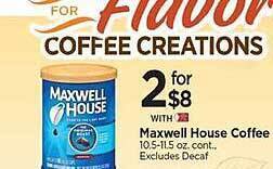 Tops Maxwell house coffee offer