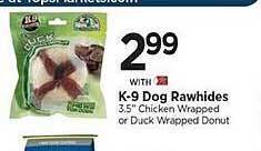 Tops K-9 dog rawhides offer