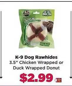 Tops K-9 dog rawhides offer