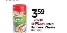 Tops Tops grated parmesan cheese offer