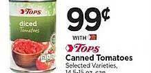 Tops Tops canned tomatoes offer