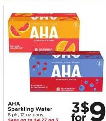 Cub Foods Aha sparkling water offer