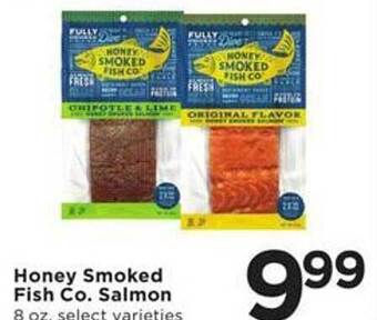Cub Foods Honey smoked fish co. salmon offer