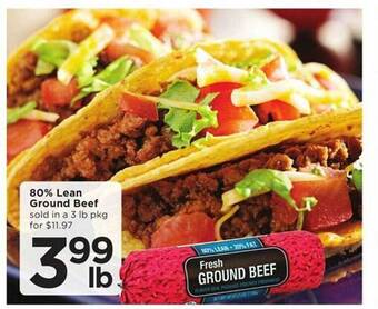 Cub Foods 80% lean ground beef offer