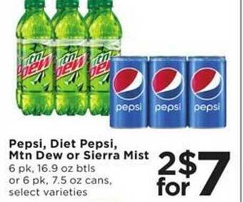 Cub Foods Pepsi, diet pepsi, mtn dew or sierra mist offer