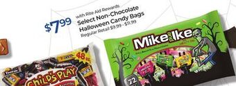 Rite Aid Non-chocolate halloween candy bags offer
