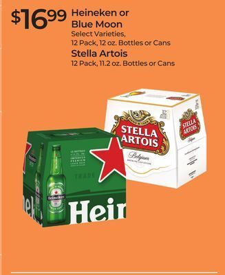 Rite Aid Heineken or blue moon, stella artois offer