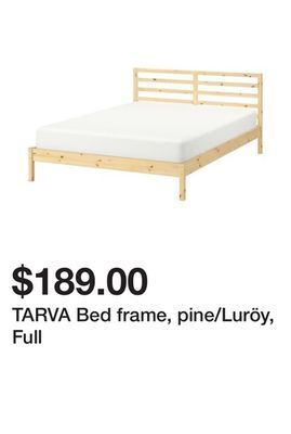 Ikea Tarva bed frame, pine/luröy, full offer