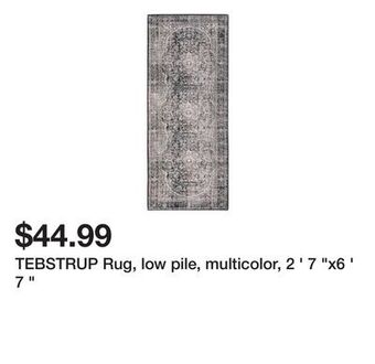 Ikea Tebstrup rug, low pile, multicolor, 2 ' 7 "x6 ' 7 " offer