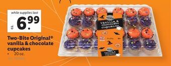 Lidl Two-bite original® vanilla & chocolate cupcakes offer