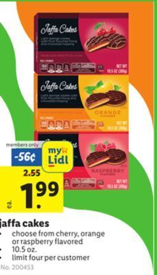 Lidl Jaffa cakes offer