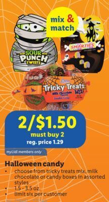 Lidl Halloween candy offer