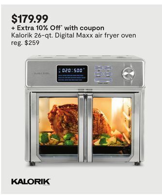 JC Penney Kalorik 26-qt. digital maxx air fryer oven offer