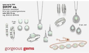 JC Penney Genuine, simulated &/or lab-created gemstone offer