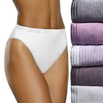 Kohl's Women's fruit of the loom® signature 5-pack ultra soft hi-cut panty set 5duskhc offer