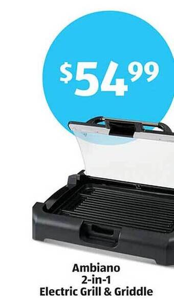 Aldi Ambiano 2-in-1 electric grill & griddle offer