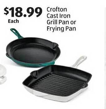 Aldi Crofton cast iron grill pan or frying pan offer