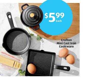 Aldi Crofton mini cast iron cookware offer