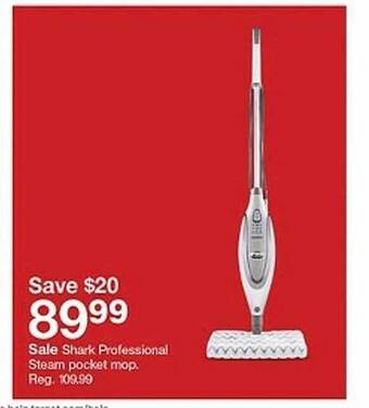 Target Shark professional steam pocket mop offer