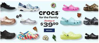 Academy Crocs for the family offer