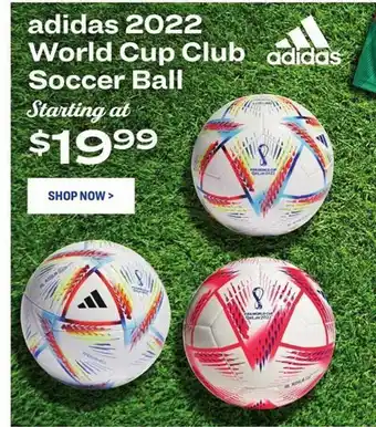 Academy Adidas 2022 world cup club soccer ball offer