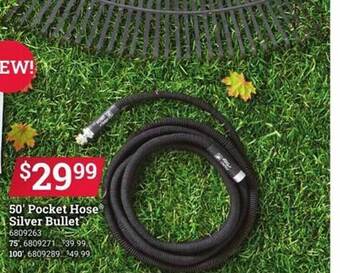 Ace Hardware 50' pocket hose silver bullet offer