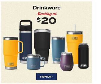 Academy Drinkware yeti offer