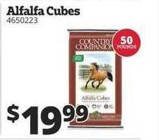 Rural King Alfalfa cubes offer