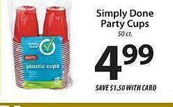ACME Simply done party cups offer