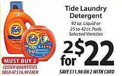 ACME Tide laundry detergent offer