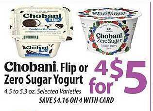 ACME Chobani flip or zero sugar yogurt offer