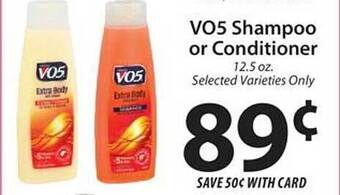 ACME Vo5 shampoo or conditioner offer