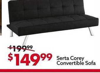 Big Lots Serta corey convertible sofa offer