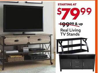 Big Lots Real living tv stands offer