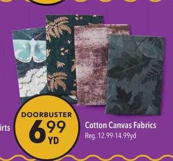JOANN Cotton canvas fabrics offer