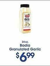 Price Rite Badia granulated garlic offer
