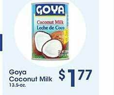 Price Rite Goya coconut milk offer