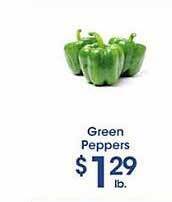 Price Rite Green peppers offer