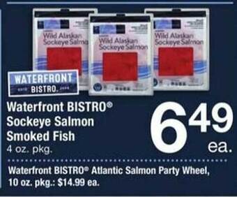 ACME Waterfront bistro sockeye salmon smoked fish offer