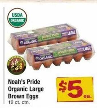 ACME Noah's pride organic large brown eggs offer