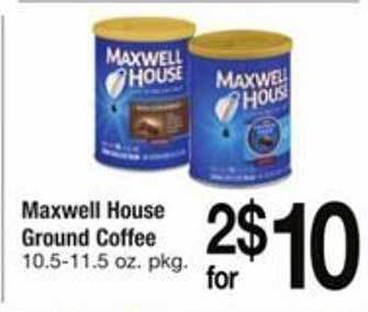 ACME Maxwell house ground coffee offer