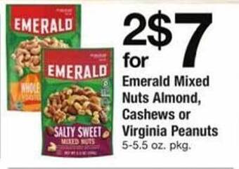 ACME Emerald mixed nuts almond, cashews or virginia peanuts offer
