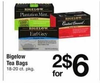 ACME Bigelow tea bags offer