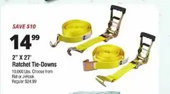 Harbor Freight Tools Ratchet tie-downs offer
