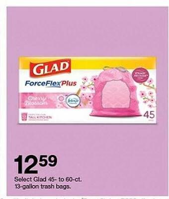 Target Select glad 13-gallon trash bags offer