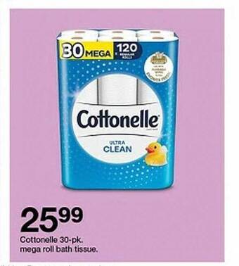 Target Cottonelle mega roll bath tissue offer
