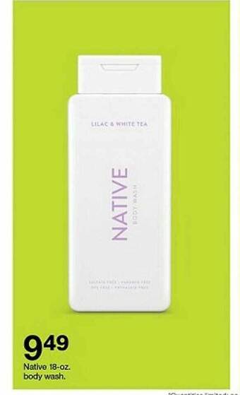 Target Native body wash offer